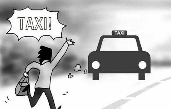 Không nên vẫy, gọi Taxi dọc đường