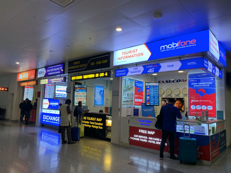 Dịch vụ đổi tiền ở Sân bay Nội Bài